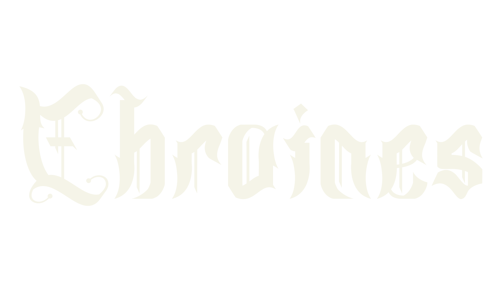 Chroines, old english font preview