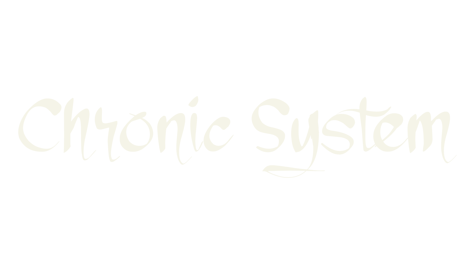 Chronic System, handwriting font preview