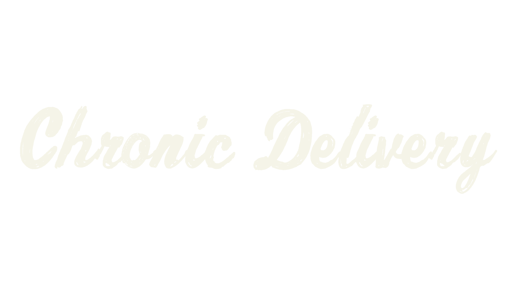Chronic Delivery, cursive font preview