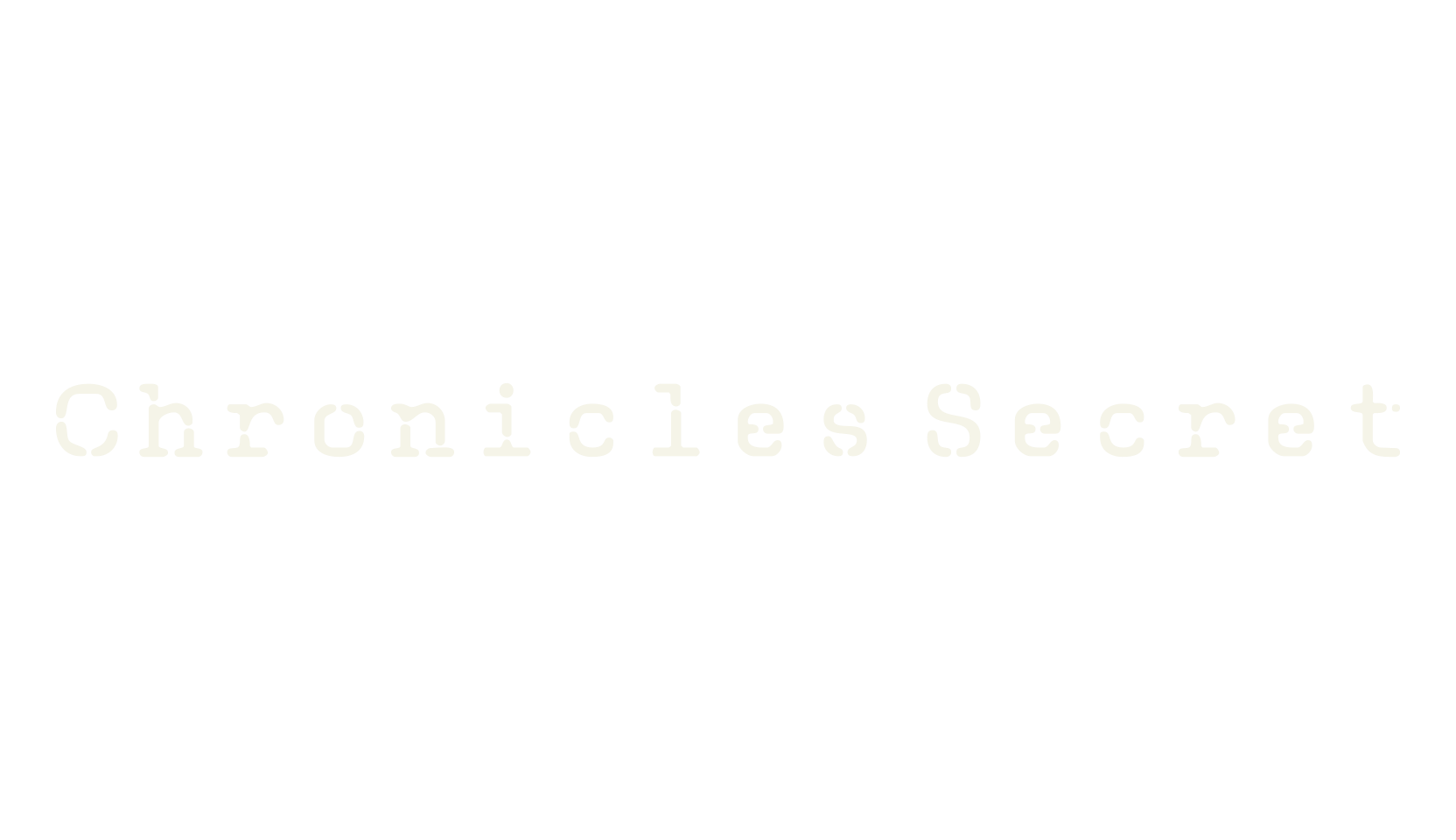 Chronicles Secret, typewriter font preview