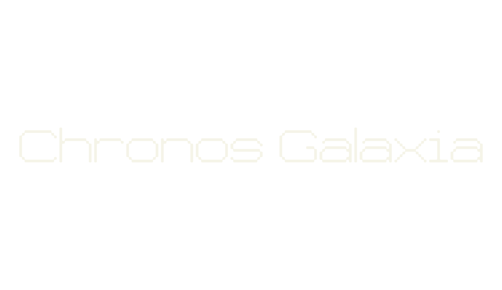Chronos Galaxia, retro font preview
