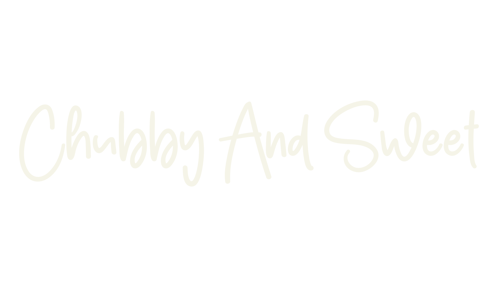 Chubby And Sweet, calligraphy font preview