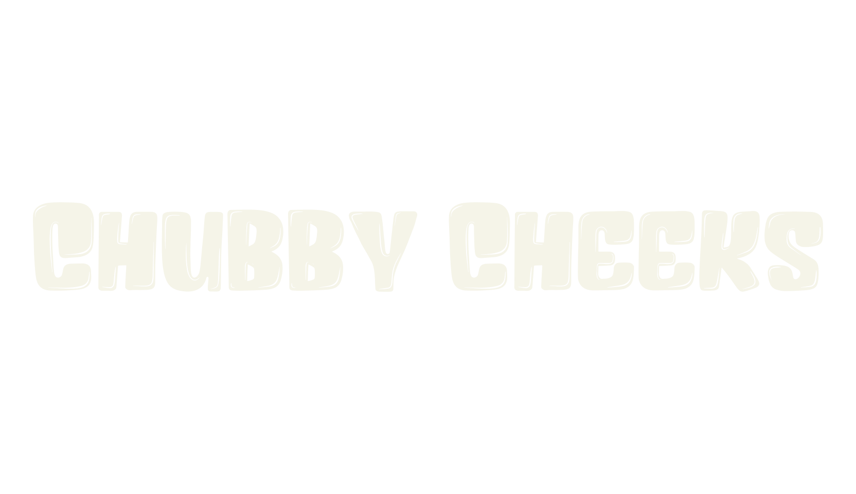 Chubby Cheeks, cute font preview