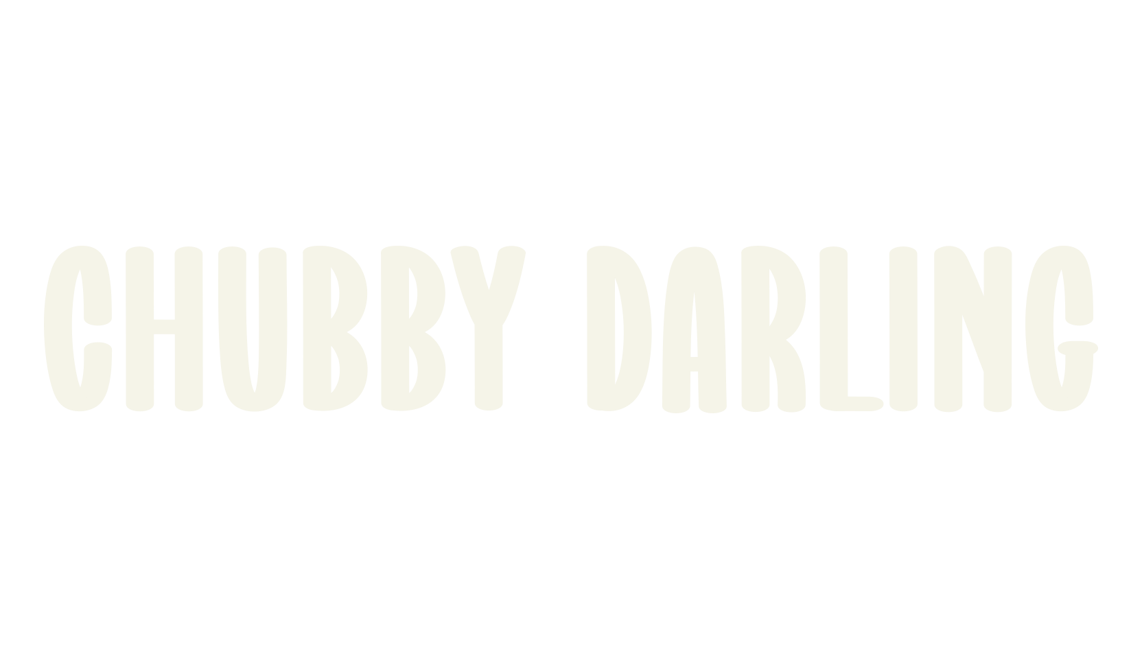 Chubby Darling, script font preview