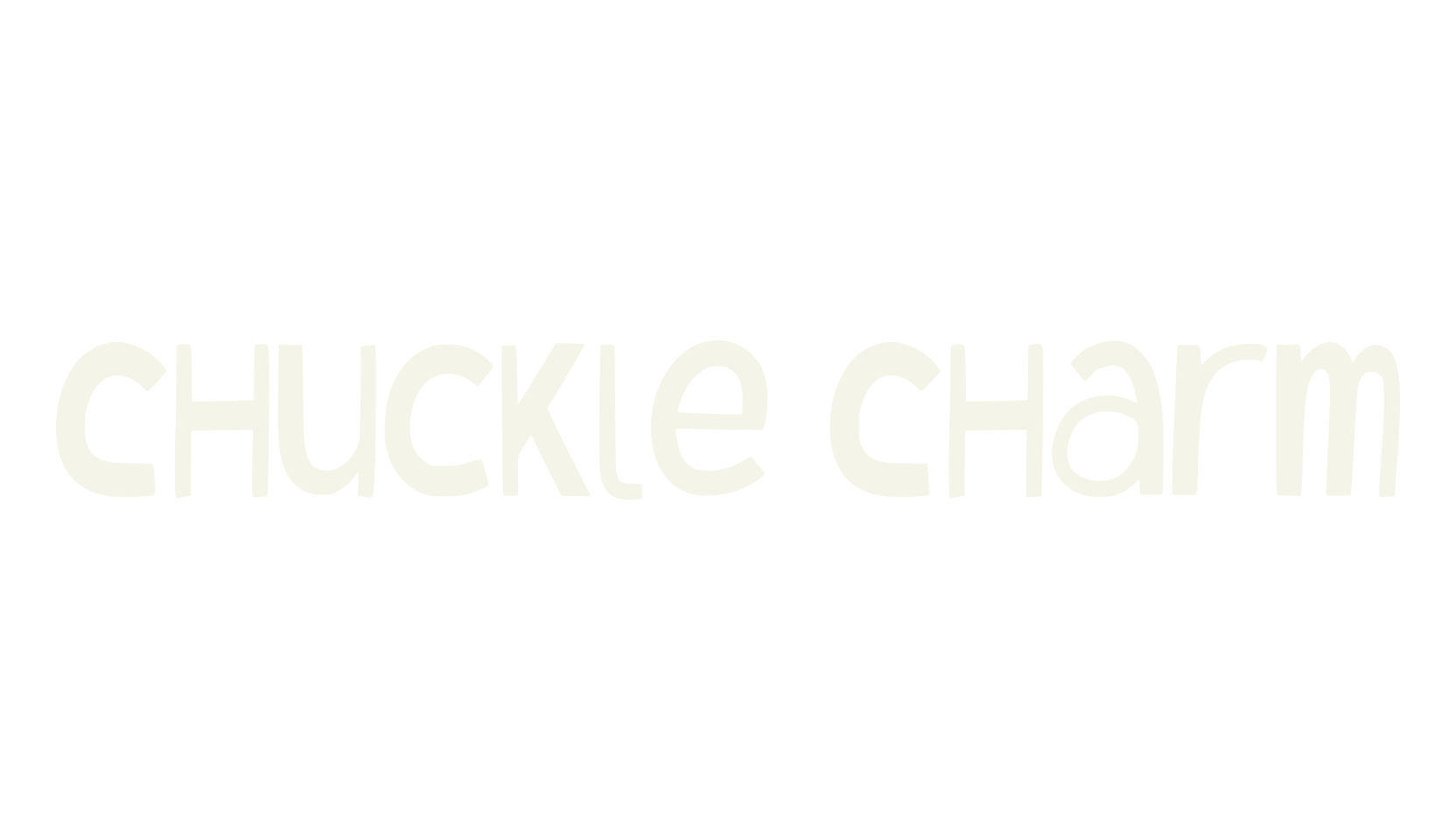 Chuckle Charm, whimsical font preview
