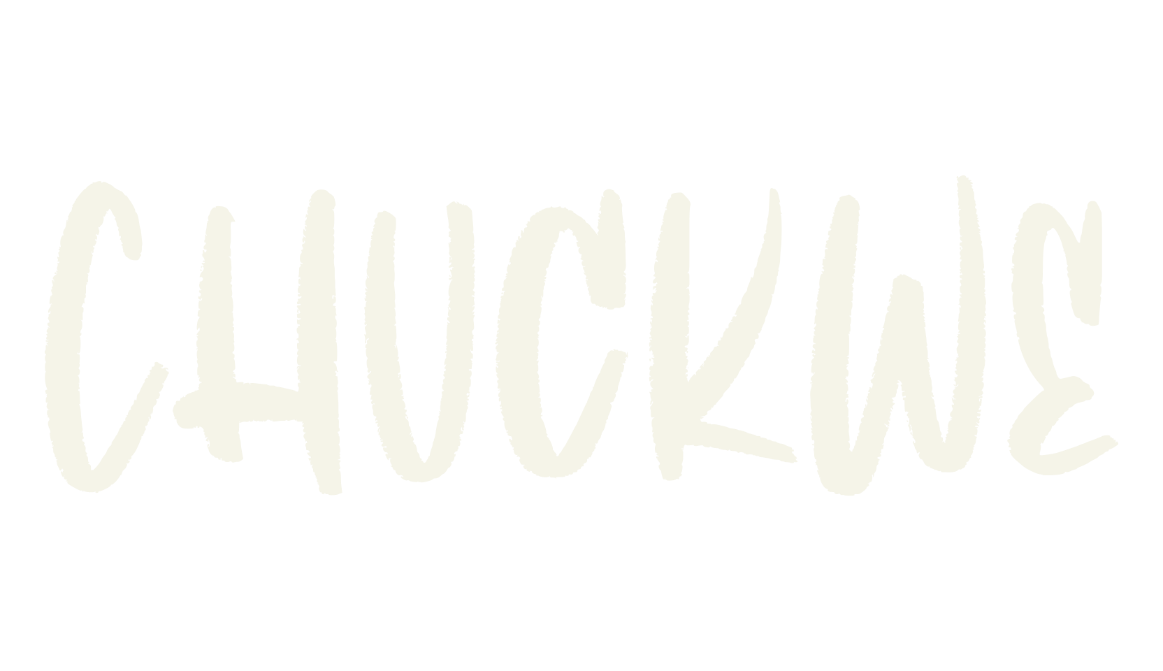 Chuckwe, handwritten font preview