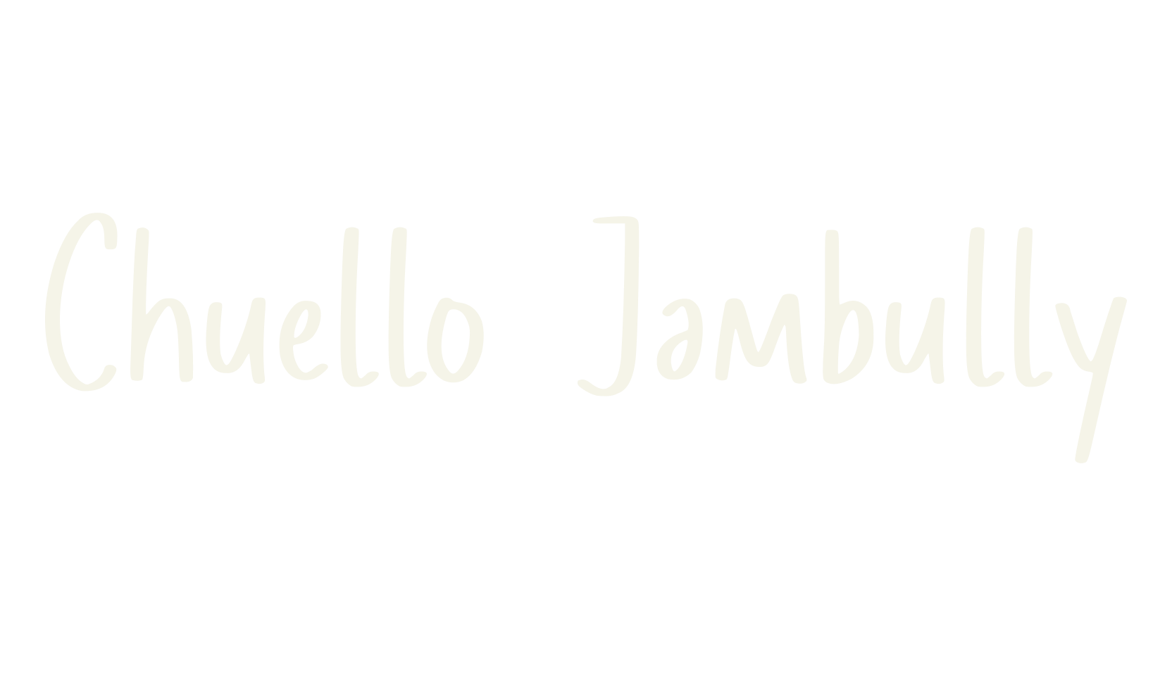 Chuello Jambully, cool font preview