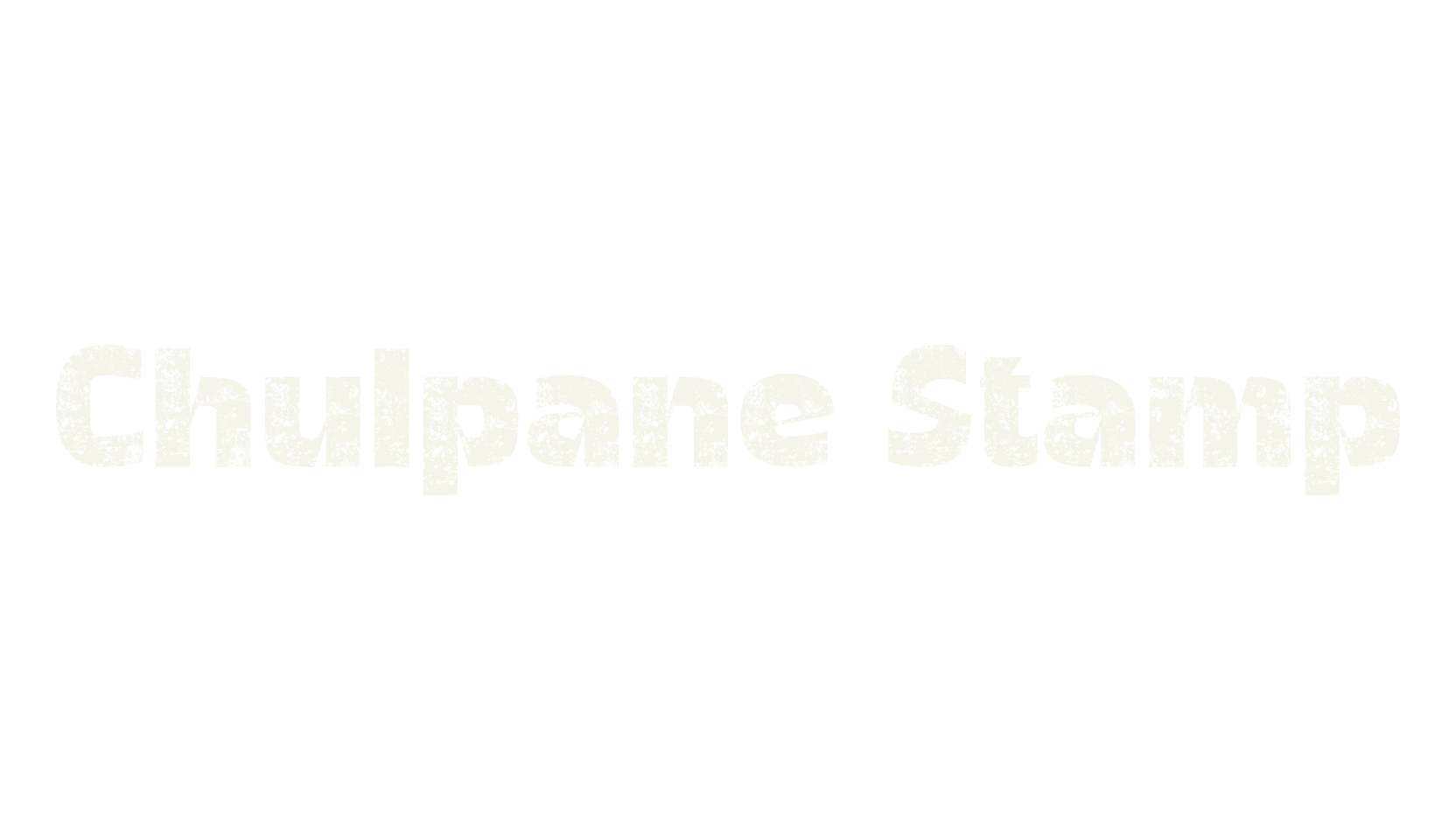 Chulpane Stamp, bold font preview