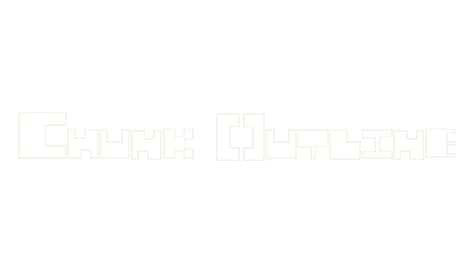 Chunk Outline, outline font preview