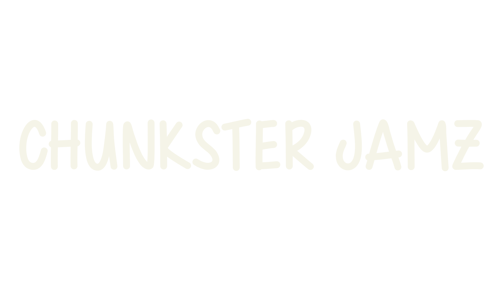 Chunkster Jamz, handwritten font preview