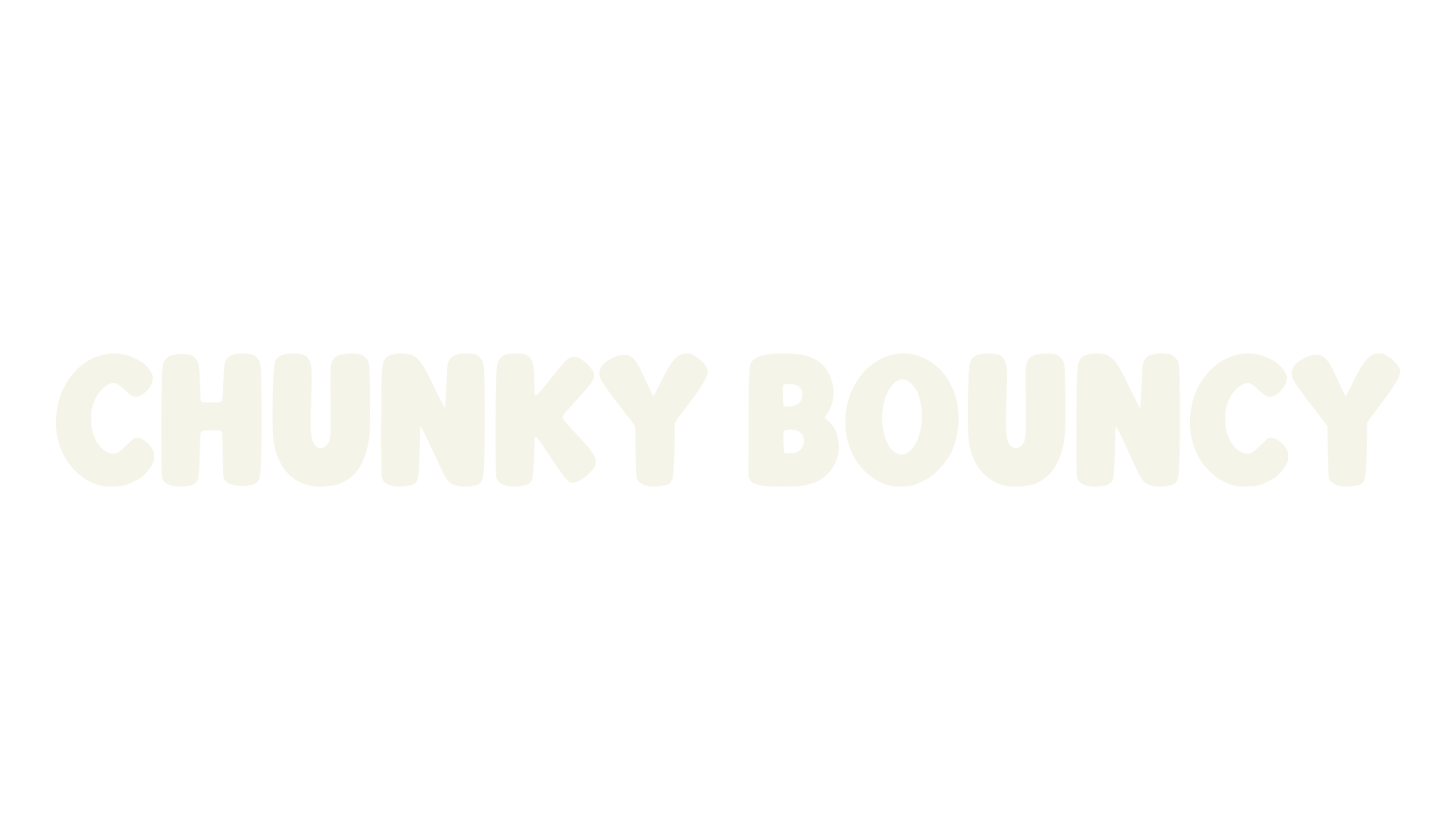 Chunky Bouncy, retro font preview