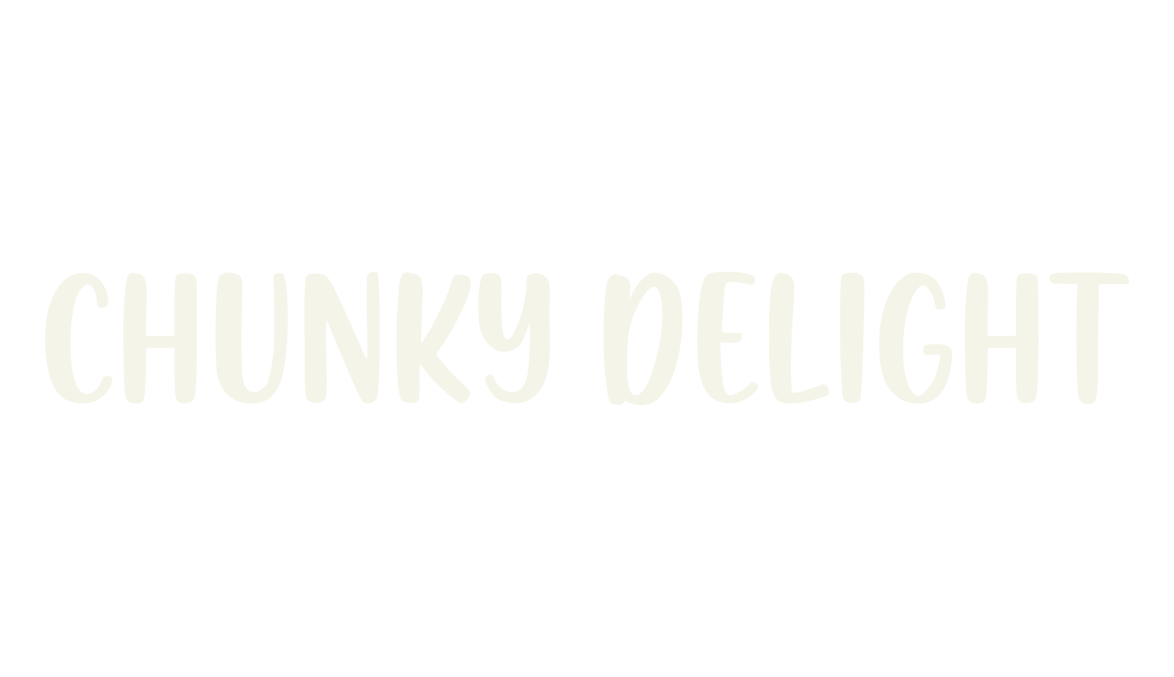 Chunky Delight, cute font preview