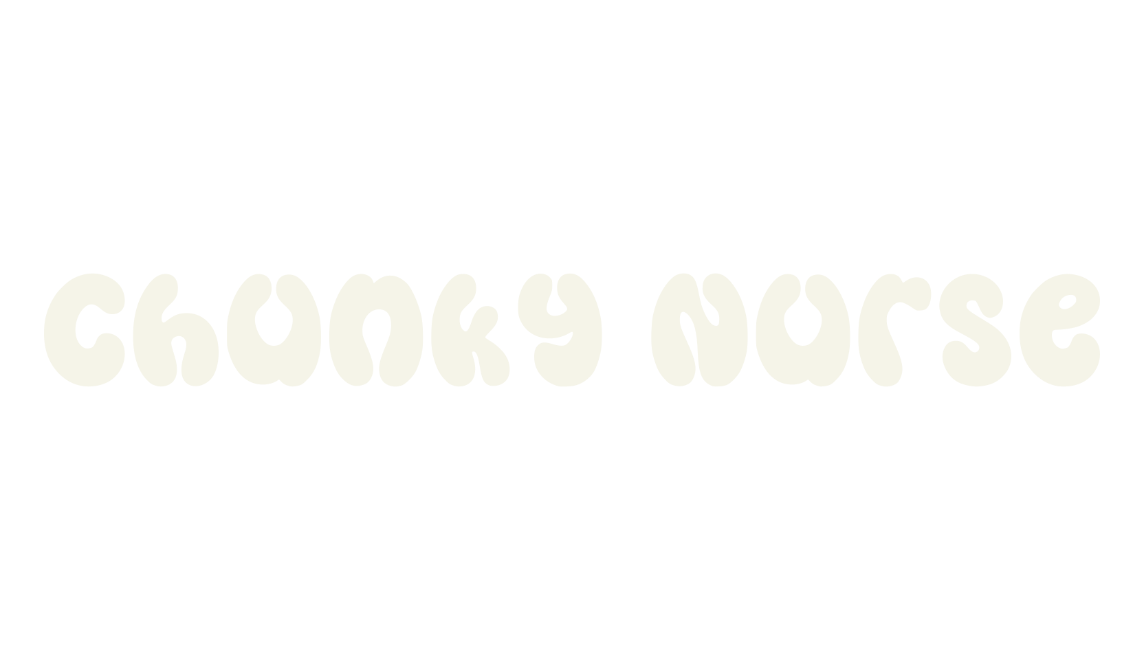 Chunky Nurse, chunky font preview
