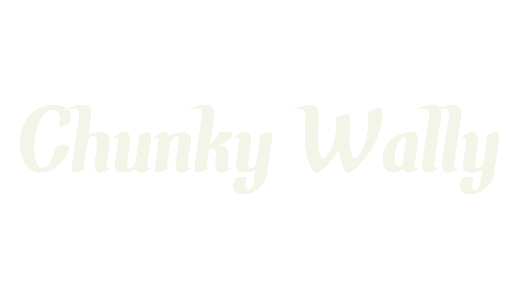 Chunky Wally, lettering font preview