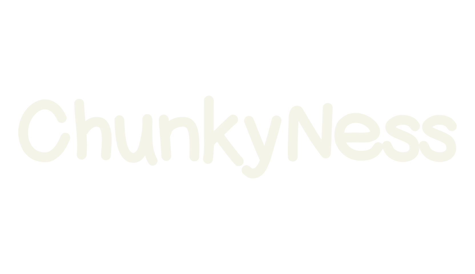 ChunkyNess, handwritten font preview