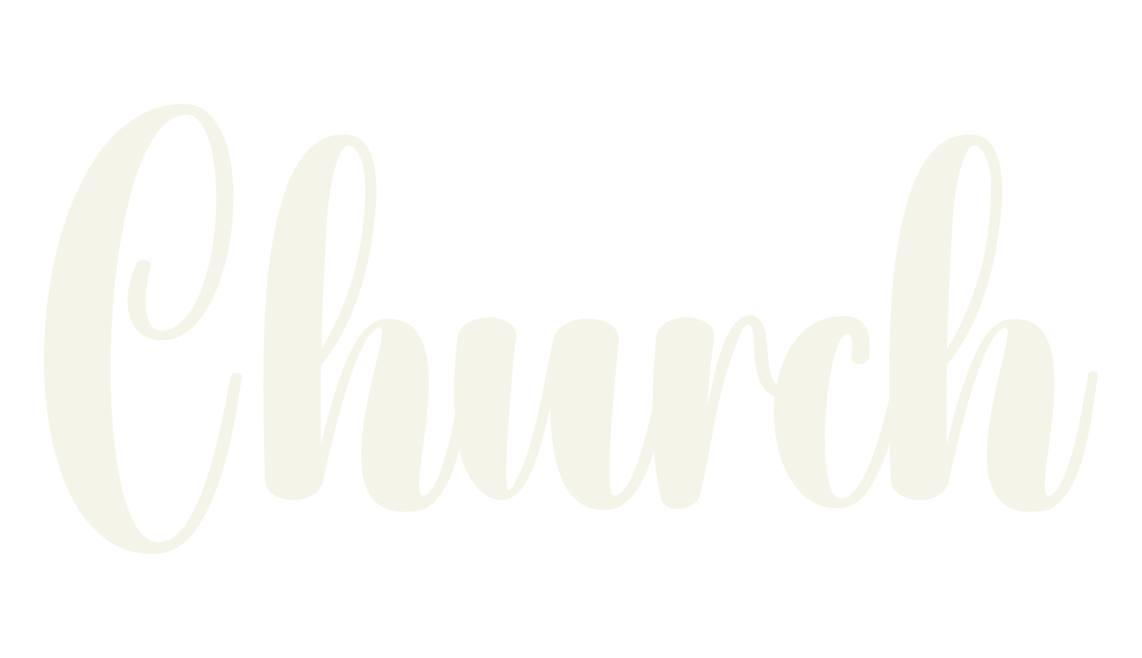 Church, calligraphy font preview