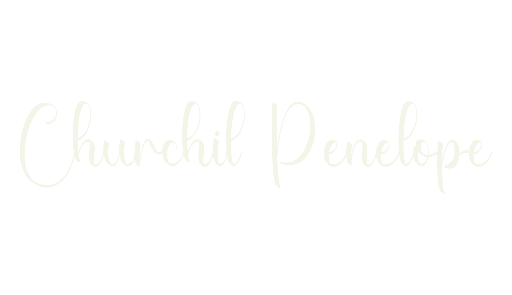 Churchil Penelope, calligraphy font preview