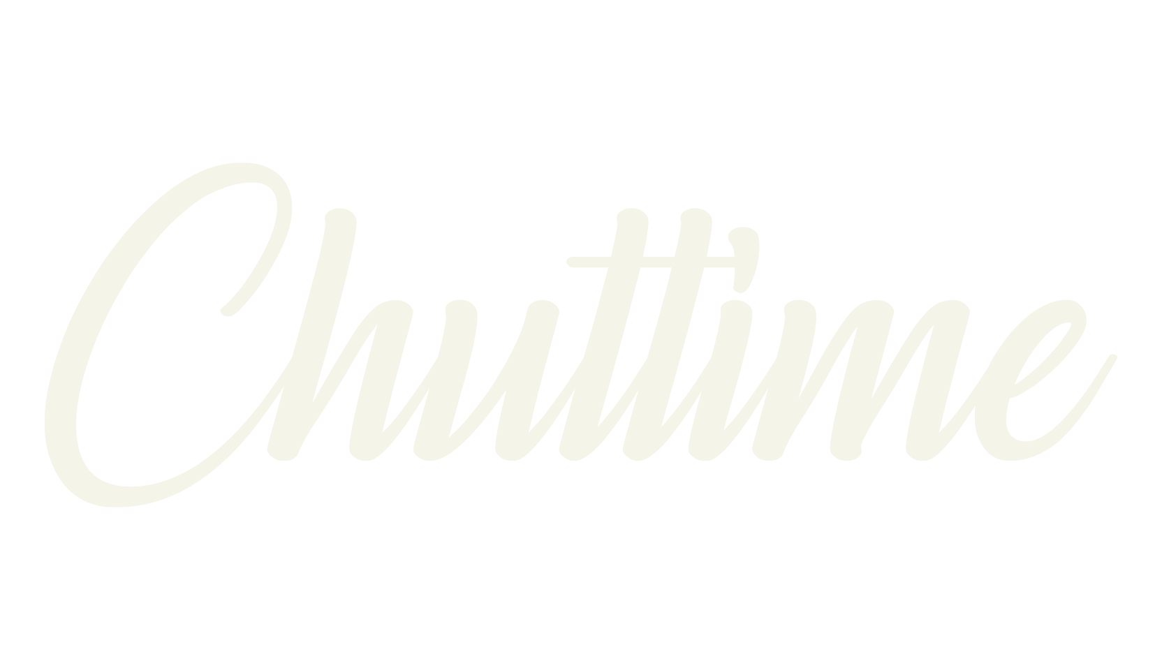 Chuttime, cursive font preview