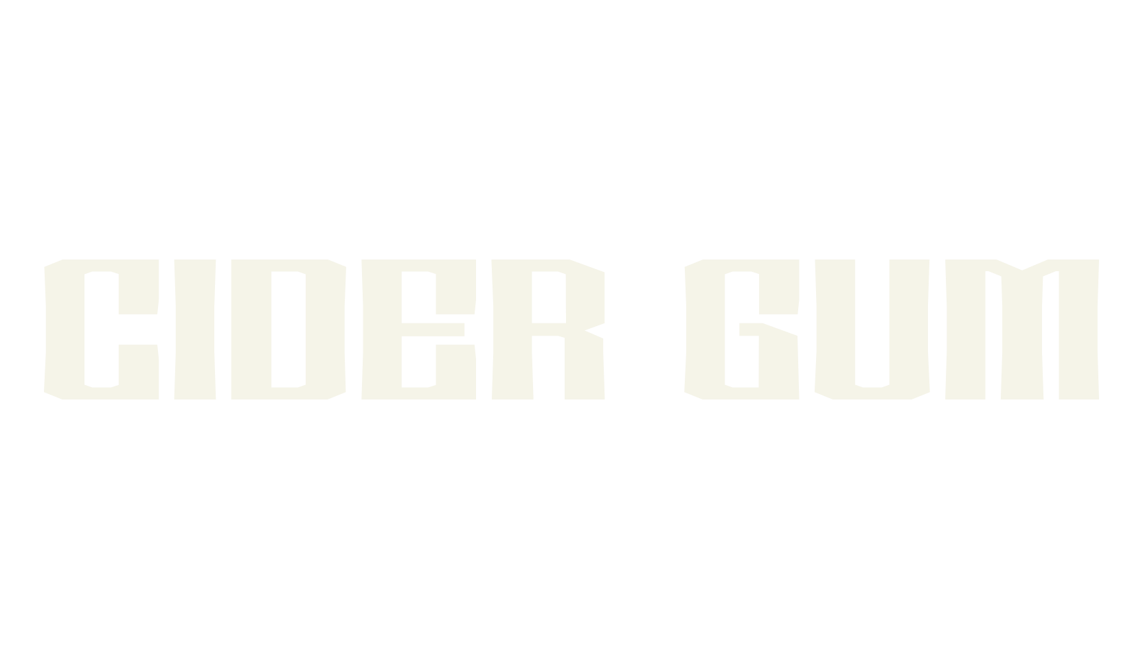 Cider Gum, sans serif font preview