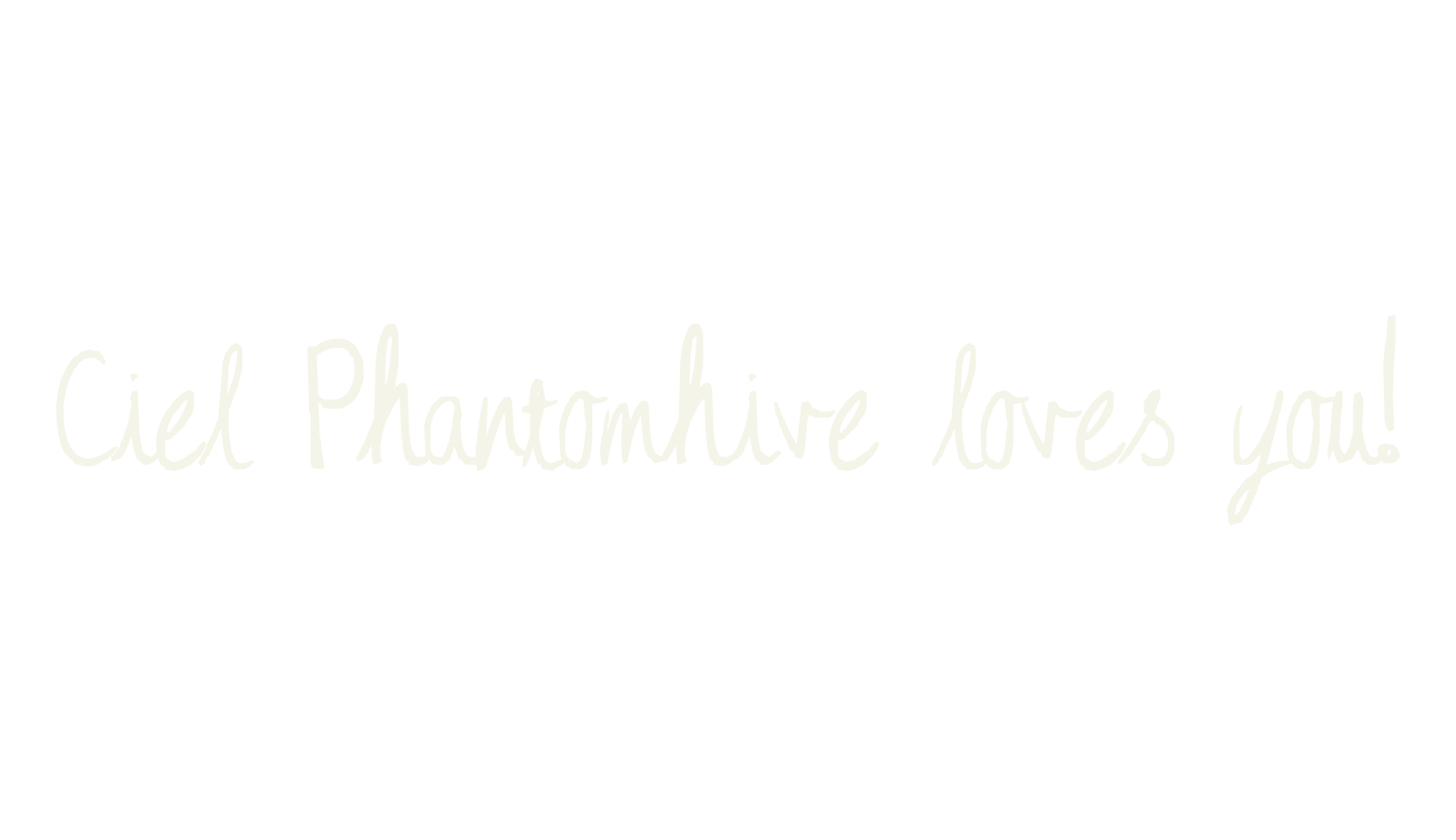 Ciel Phantomhive loves you!, joint font preview