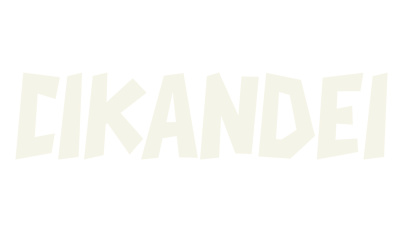 CIKANDEI, blocky font preview