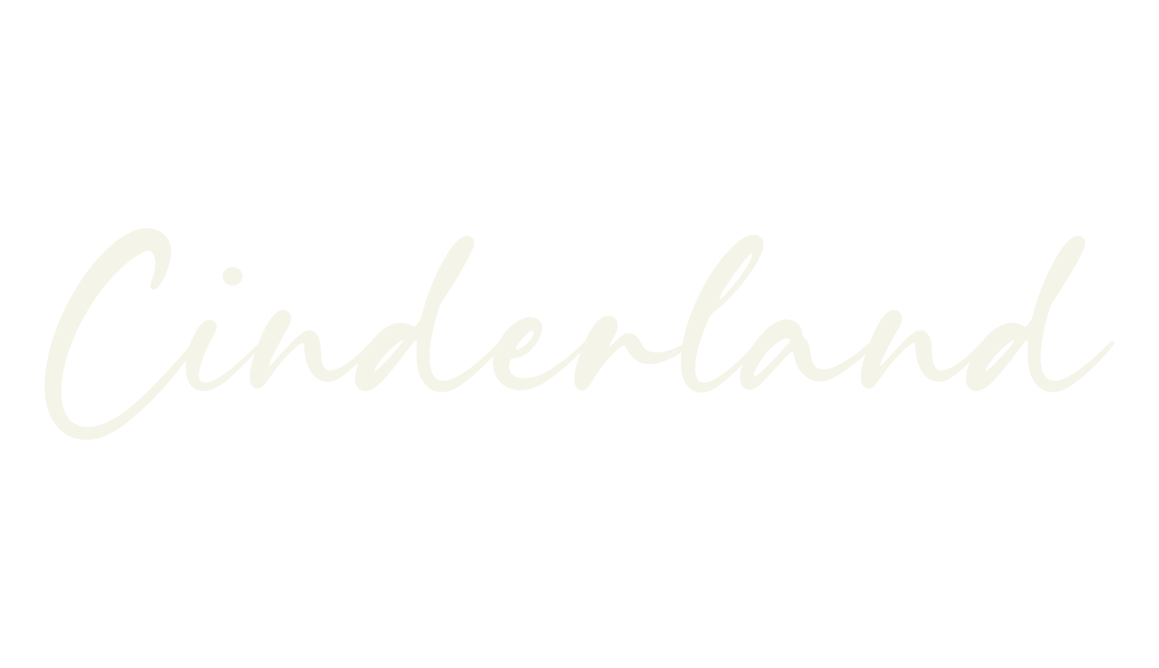 Cinderland, cursive font preview