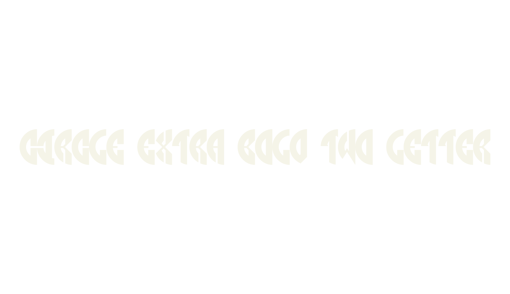 Circle Extra Bold Two Letter, monogram font preview