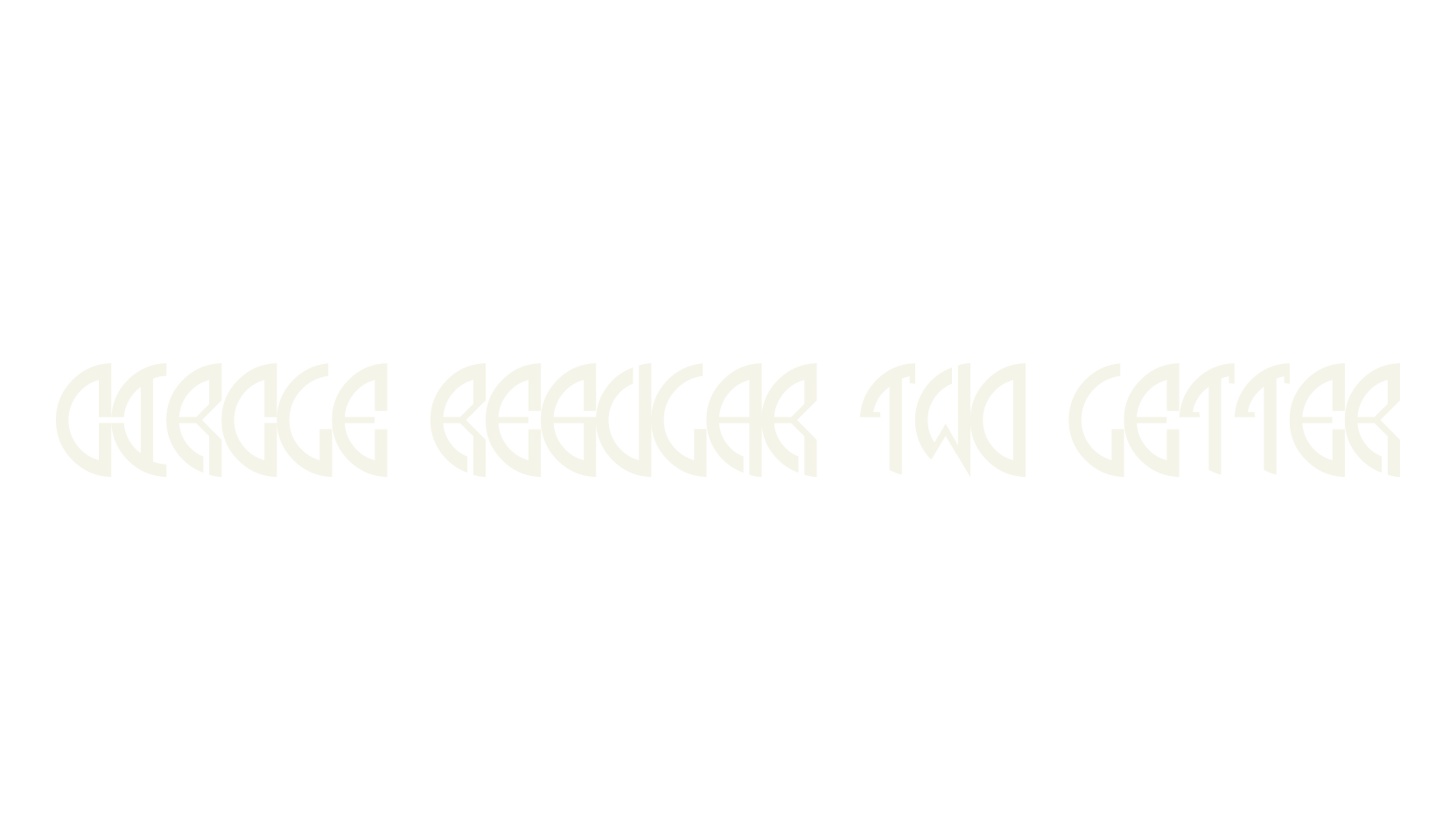 Circle Regular Two Letter, monogram font preview