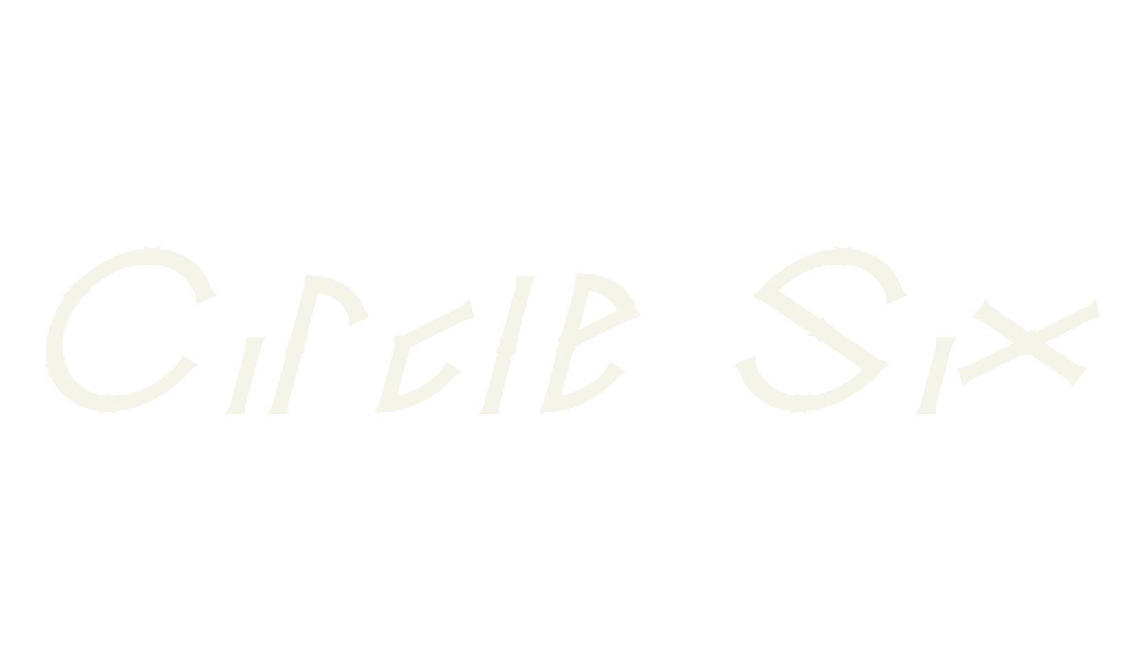 Circle Six, decorative font preview