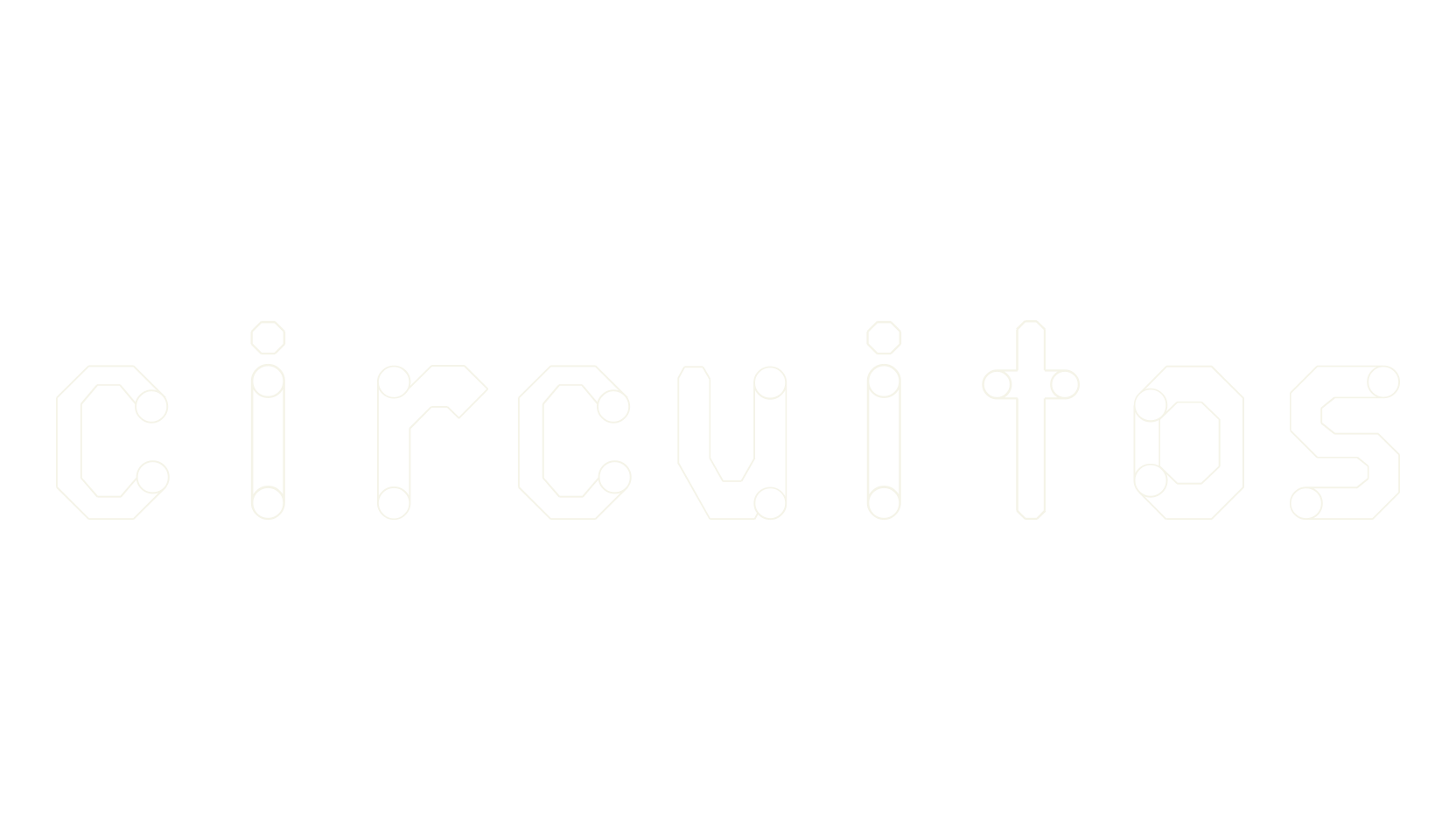 circuitos, techno font preview