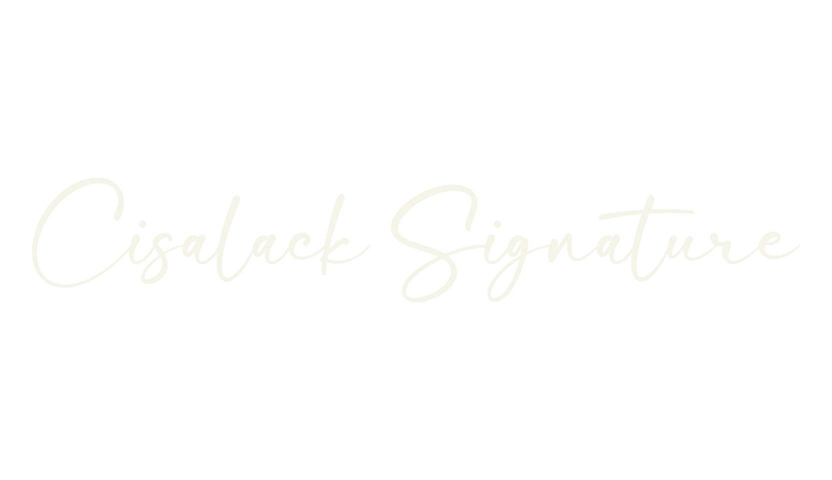 Cisalack Signature, signature font preview