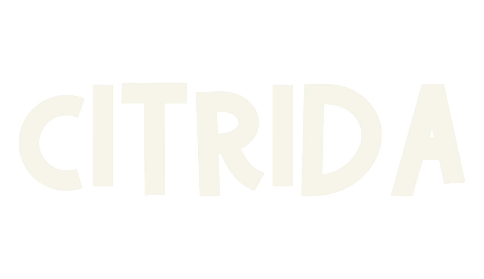 Citrida, hand drawn font preview