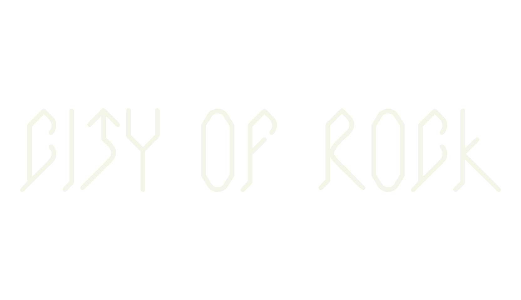 CITY OF ROCK, display market font preview