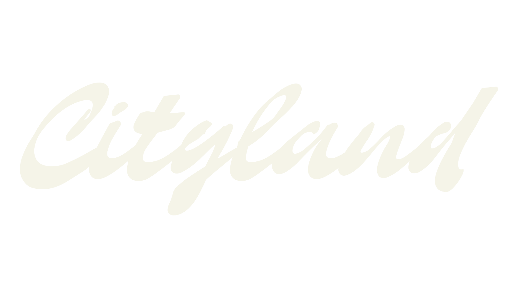 Cityland, logo font preview