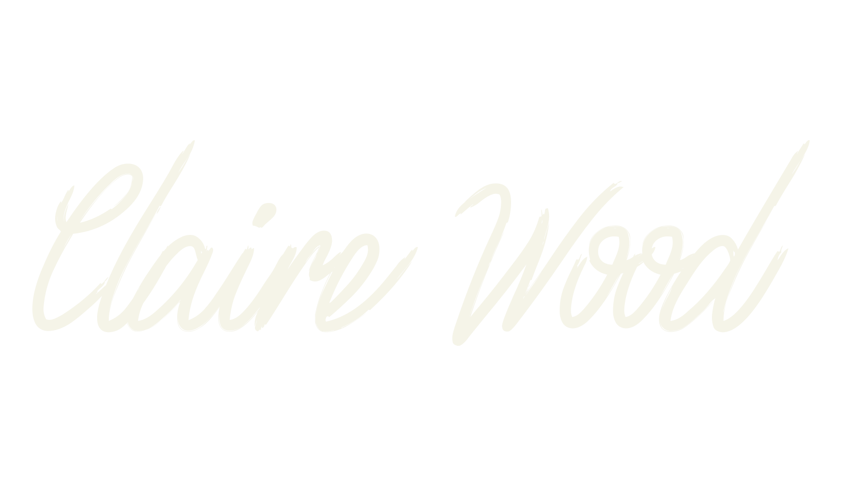 Claire Wood, script font preview