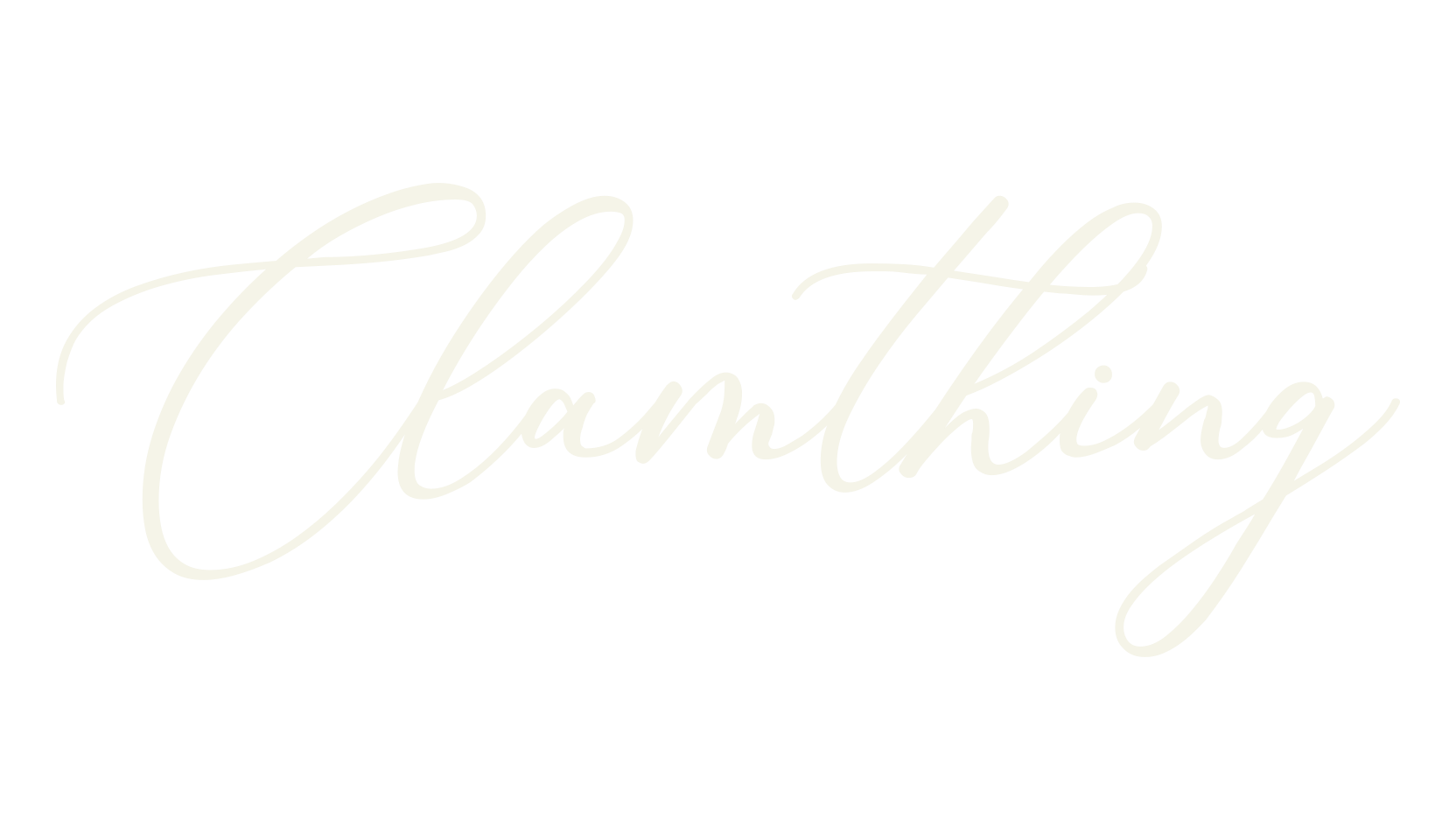Clamthing, calligraphy font preview