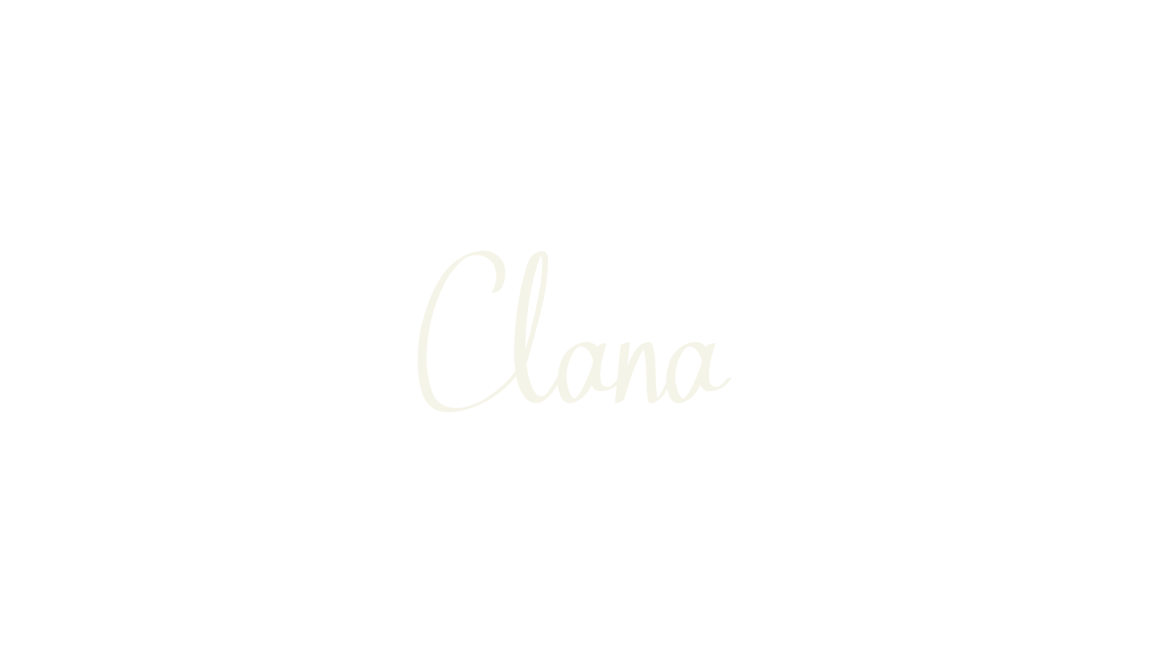 Clana, cursive font preview