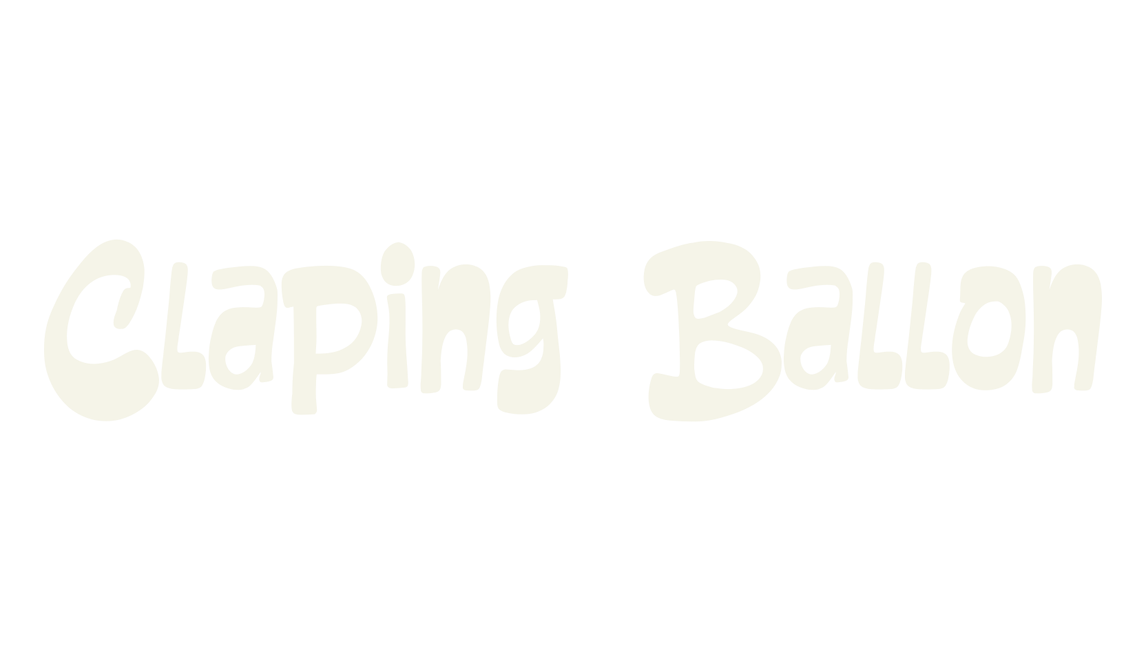 Claping Ballon, fun font preview