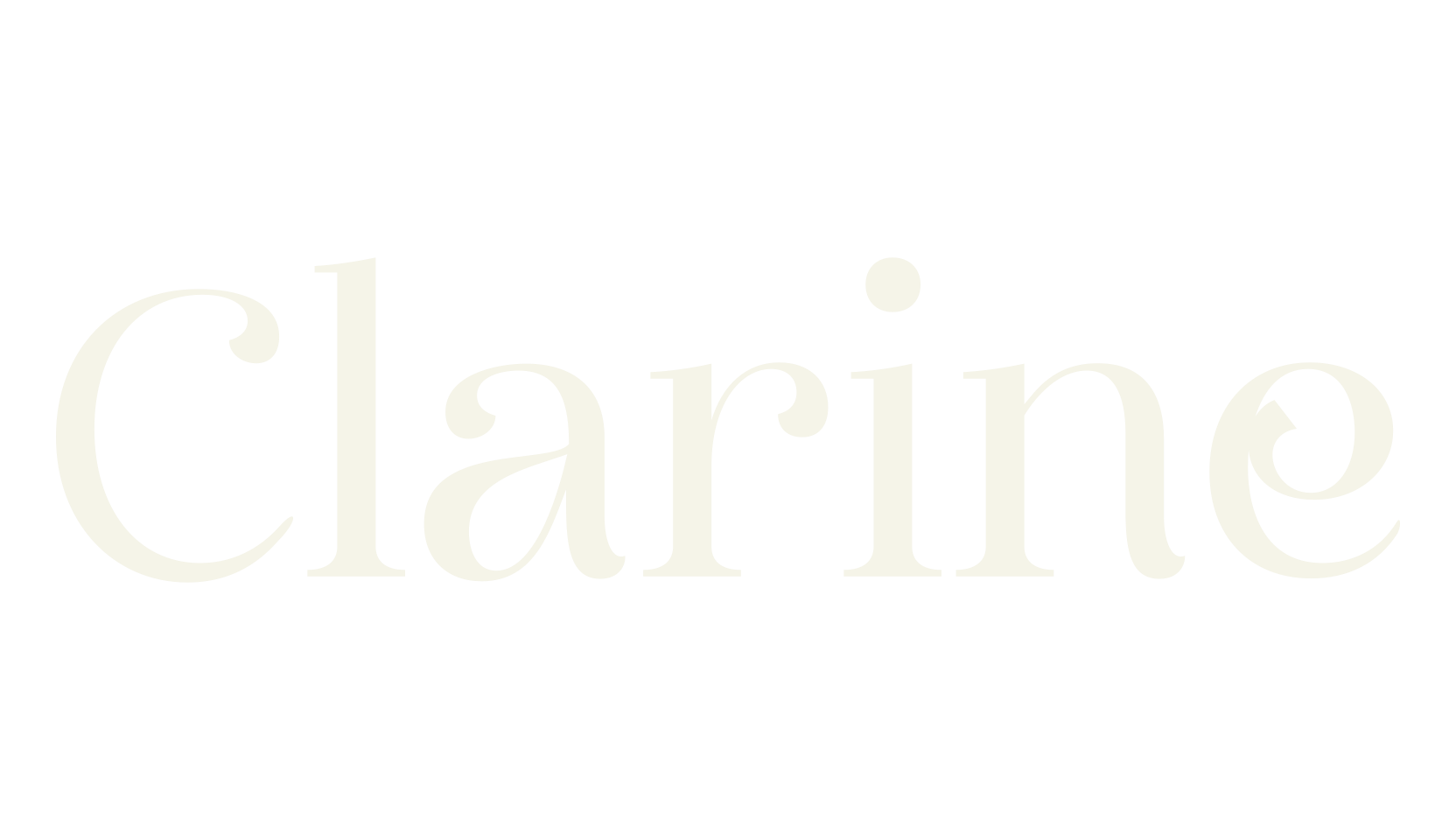 Clarine, serif font preview