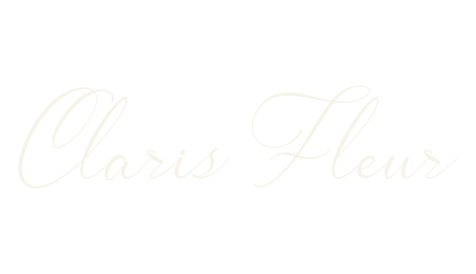 Claris Fleur, cursive font preview