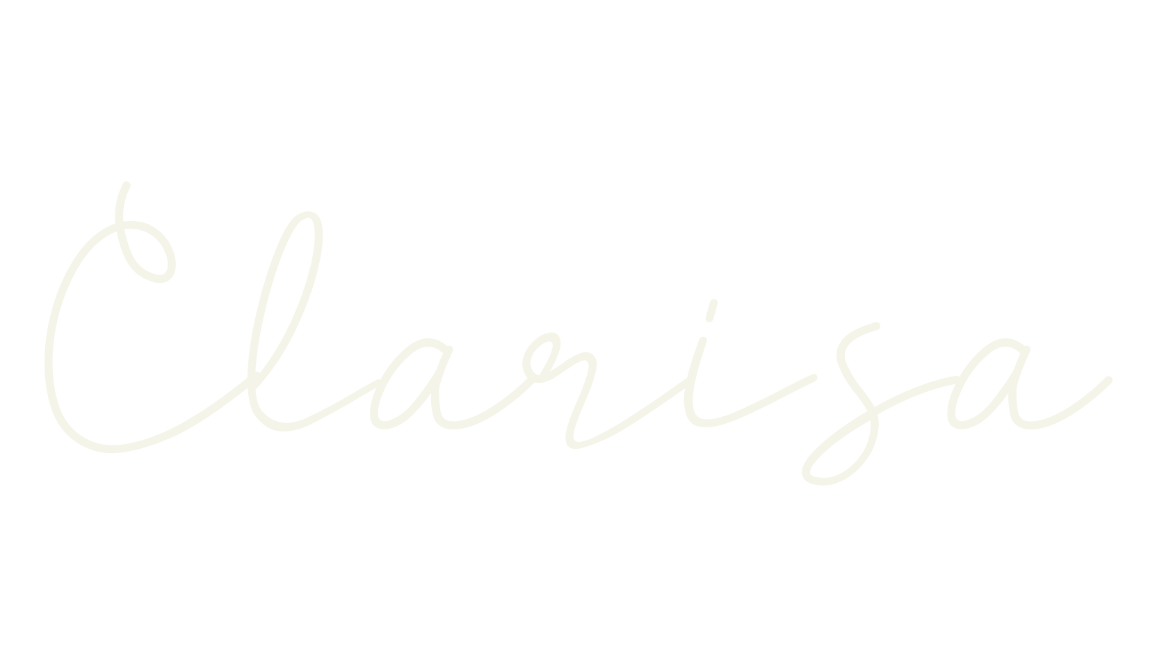 Clarisa, fashion sign font preview
