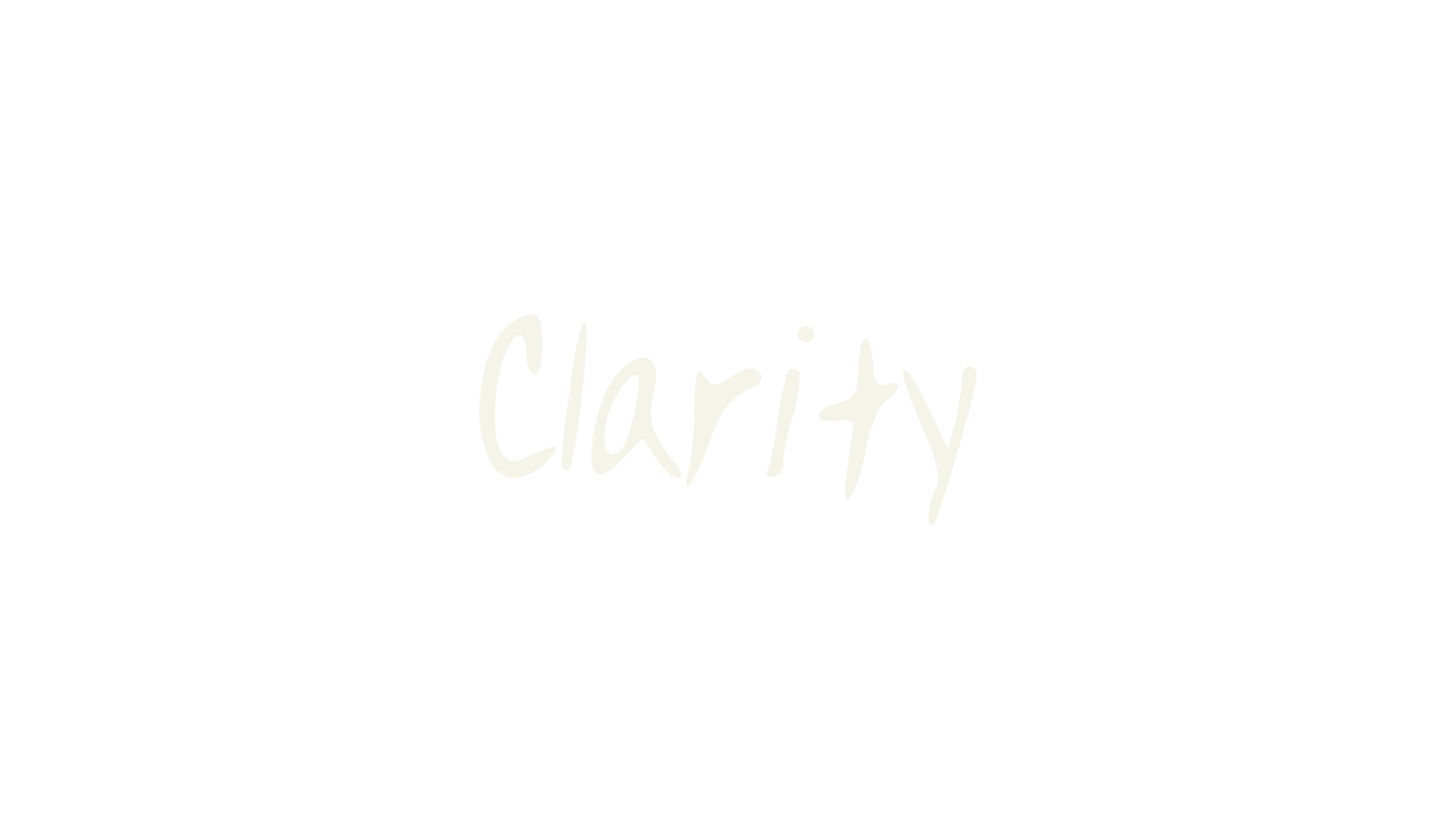 Clarity, handwriting font preview