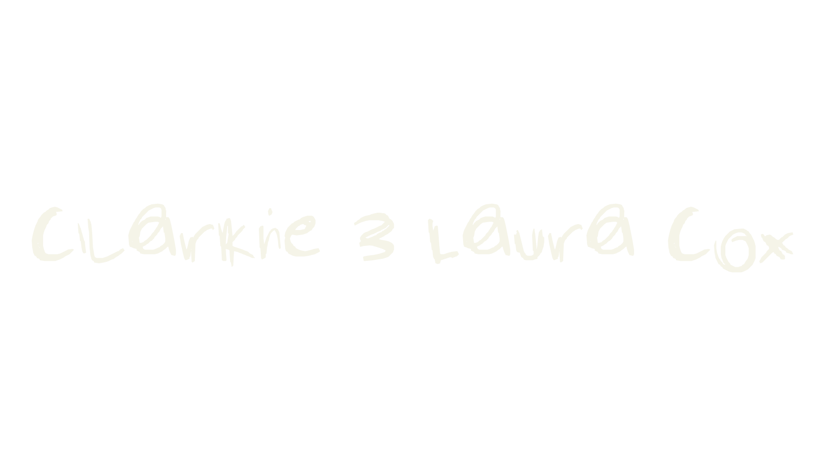 Clarkie 3 Laura Cox, display font preview