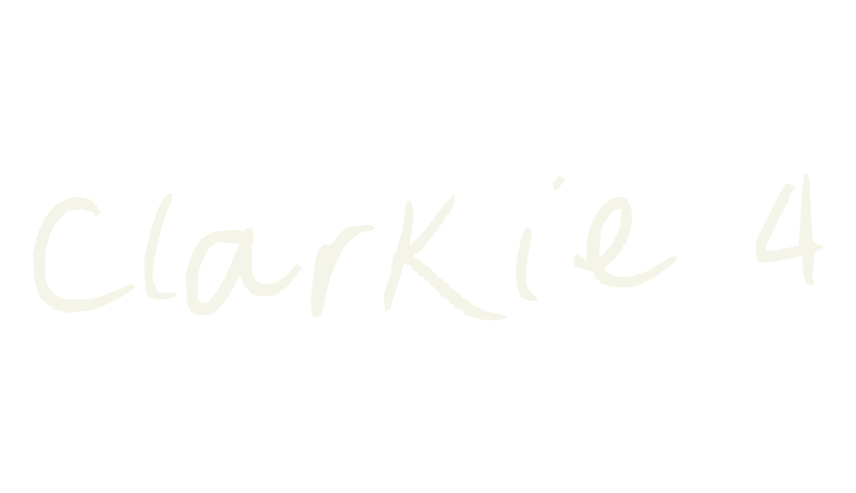 Clarkie 4, display font preview