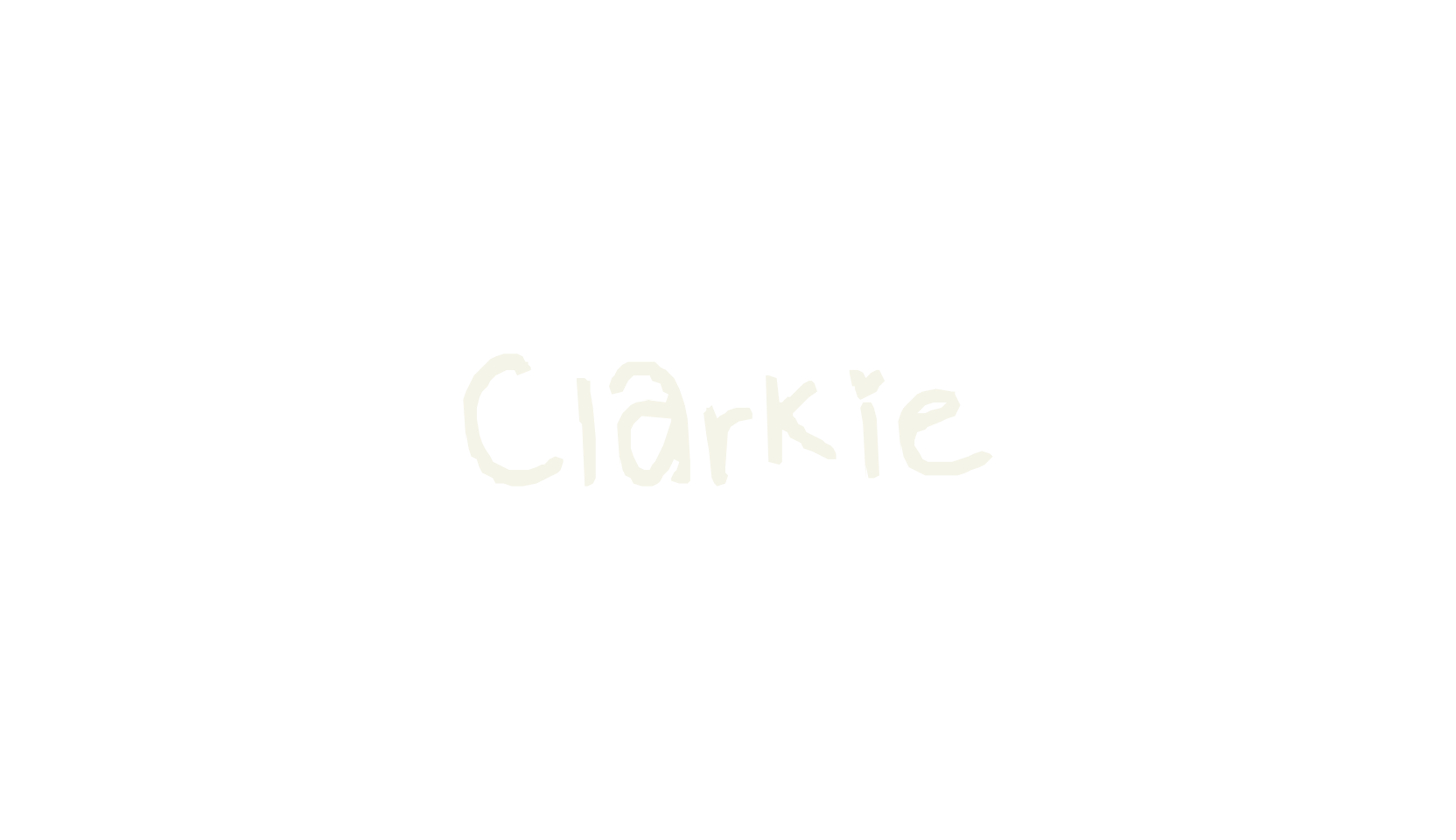 Clarkie, display font preview