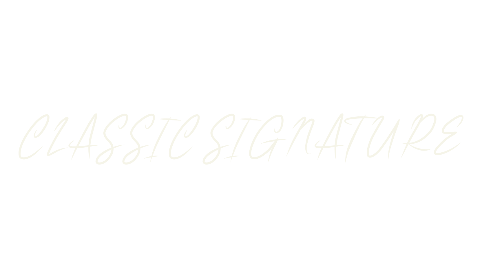 CLASSIC SIGNATURE, cursive font preview