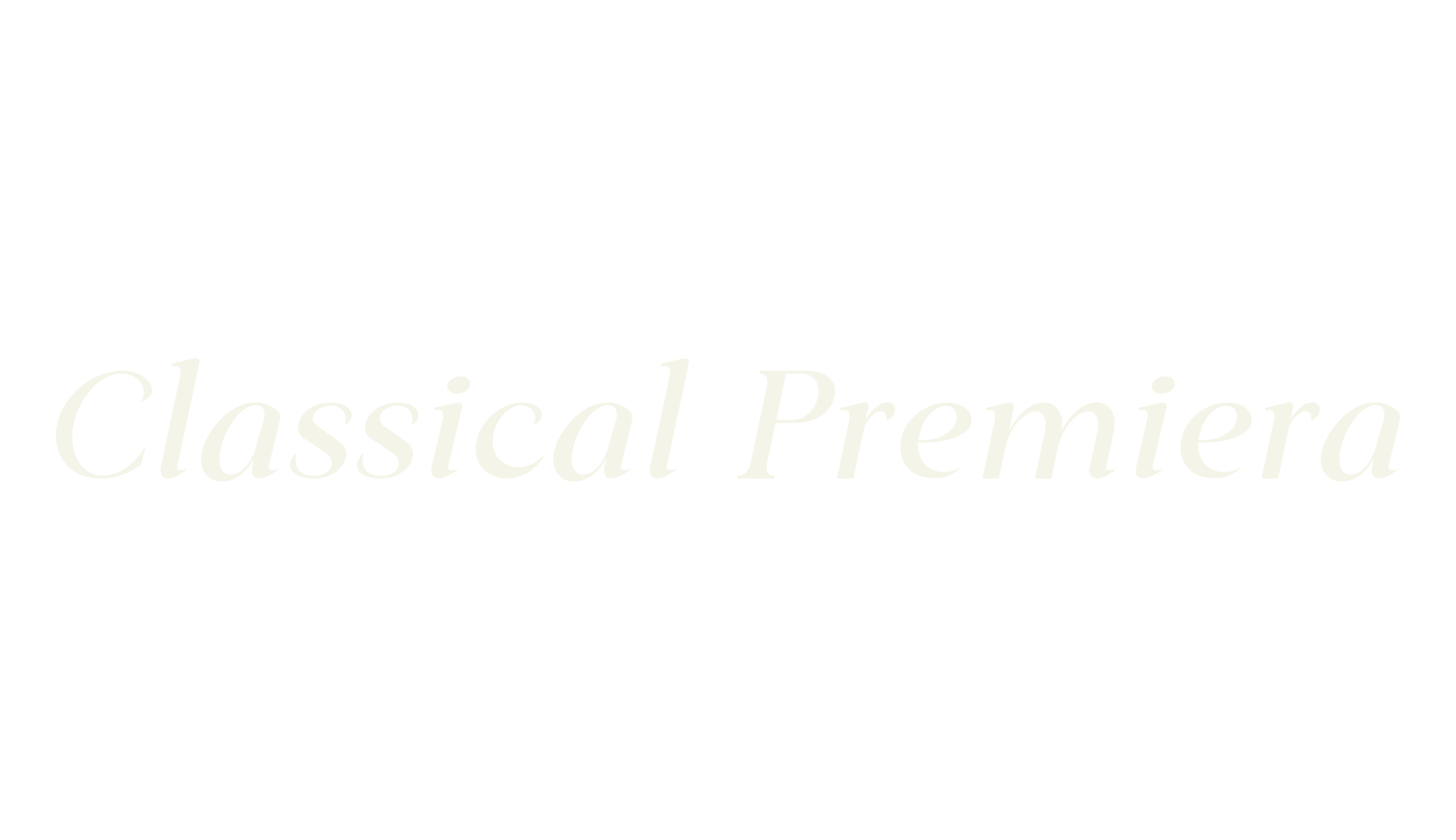 Classical Premiera, italic font preview