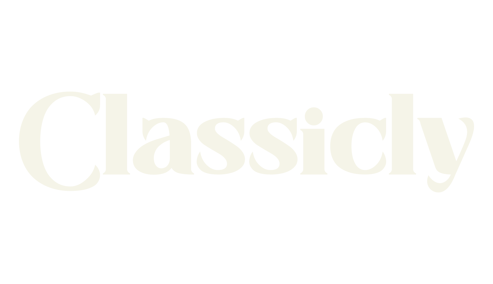 Classicly, thick font preview