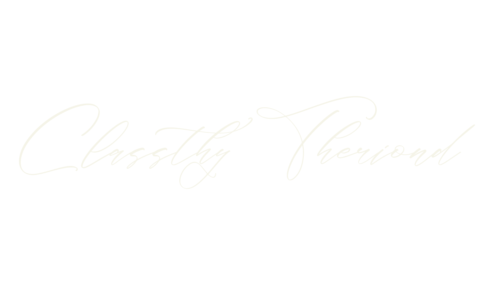 Classthy Theriond, script font preview