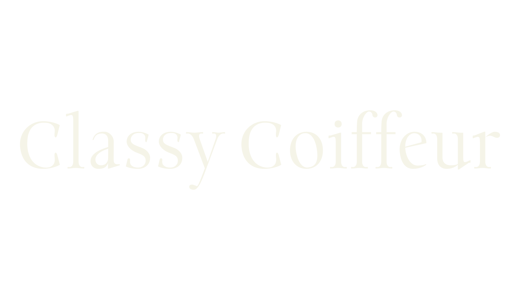 Classy Coiffeur, serif font preview